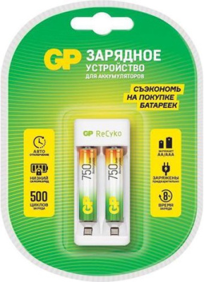 Аккумуляторы + зарядное GP E211/75AAAHCCS-2CR1