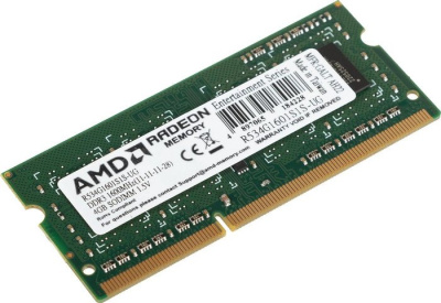 Оперативная память AMD 4GB DDR3 SO-DIMM 1600 МГц R534G1601S1S-UG 