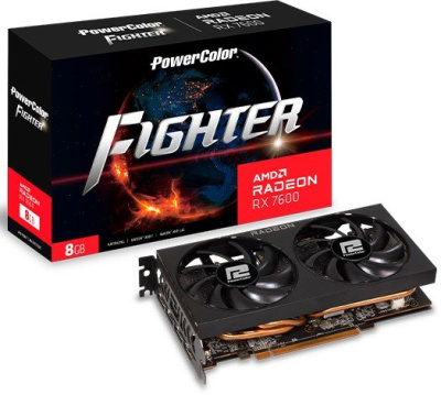 Видеокарта PowerColor Fighter Radeon RX 7600 8GB GDDR6 RX 7600 8G-F 
