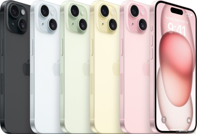 Смартфон Apple iPhone 15 128GB (голубой) 
