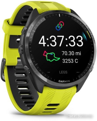 Умные часы Garmin Forerunner 965 (черный/желтый) 