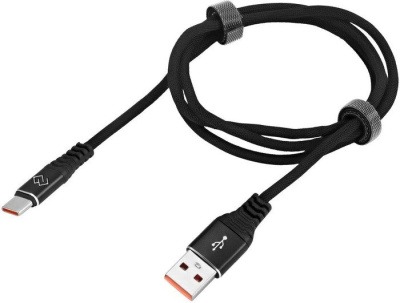 Кабель Digma DG-USBA-С-1M-27W USB Type-A - USB Type-C (1 м, черный) 