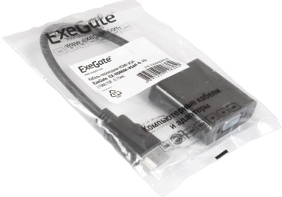 ExeGate HDMI - VGA EX-HDMIM-VGAF-0.15 (0.15 м, черный) 