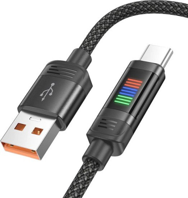 Кабель Hoco U126 USB Type-A - USB Type-C (1.2 м, черный)