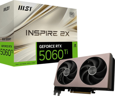 Видеокарта MSI GeForce RTX 5060 Ti 8G Inspire 2X OC 