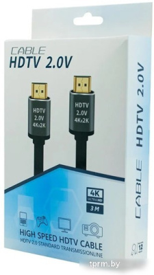 Кабель SIPU CCS HDMI - HDMI 4k (3 м, черный) 