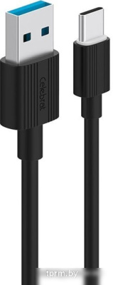 Кабель Celebrat CB-09 Type-C (1 м, черный) 