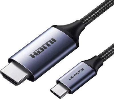 Кабель Ugreen СM565 90451 USB Type-C - HDMI (1.5 м, черный) 