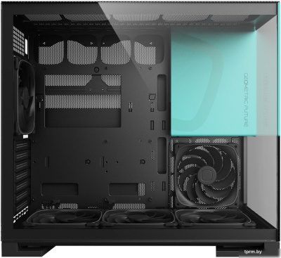 Корпус Geometric Future Model 5 5FAN (черный/бирюзовый) 