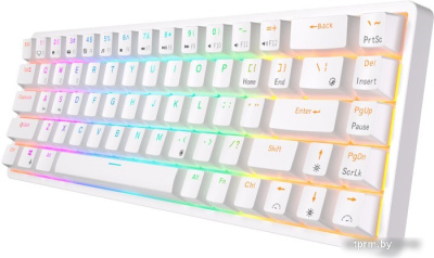 Клавиатура Royal Kludge RKG68 RGB (белый, Gateron Yellow) 
