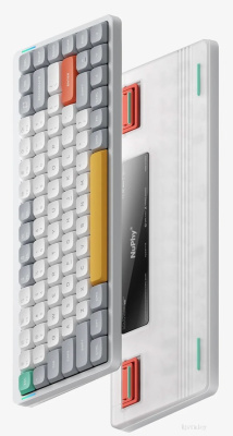 Клавиатура NuPhy Air75 V2 Ionic White (NuPhy Low Profile Wisteria) 
