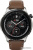 Amazfit GTR 4 (серебристый, с коричневым кожаным ремешком) 