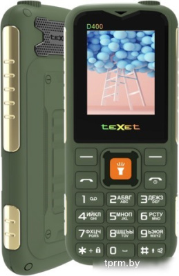 Кнопочный телефон TeXet TM-D400 (зеленый) 