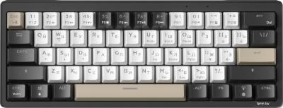 Клавиатура JEGG ZA61 White Black Brown (TNT Yellow) 