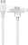Кабель Momax DL56W 1-Link Flow Duo USB Type-C - Lightning/USB Type-C (1.5 м, белый) Кабель Momax DL56W 1-Link Flow Duo USB Type-C - Lightning/USB Type-C (1.5 м, белый)