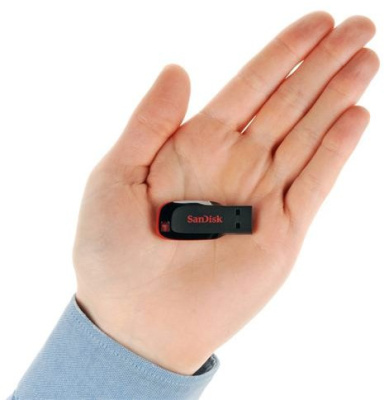 USB Flash SanDisk Cruzer Blade Black 128GB (SDCZ50-128G-B35) 