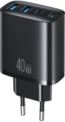 Сетевое зарядное Usams CC330 T70 40W (черный)