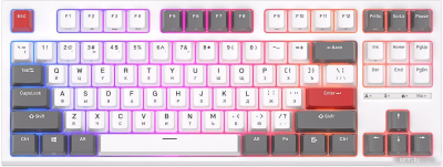 Клавиатура Royal Kludge RK-R87 RGB (белый, RK Blue) 