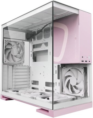 Корпус Geometric Future Model 5 5FAN (белый/розовый)