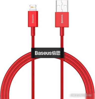 Кабель Baseus Superior USB Type-A - Lightning (1 м, красный) 