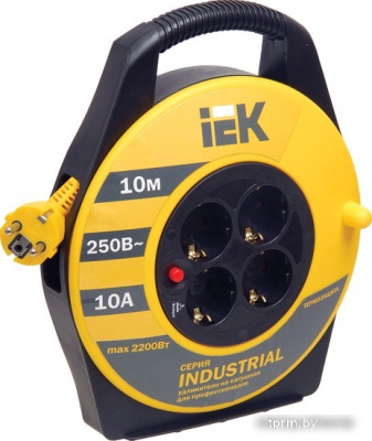 Удлинитель IEK УК10 WKP14-10-04-10 (10 м, желтый) 