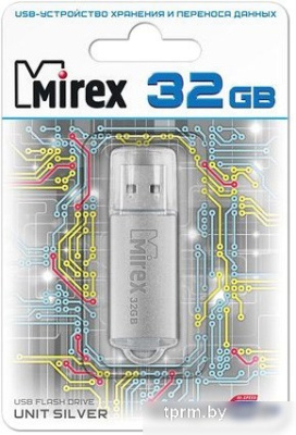USB Flash Mirex Unit Silver 32GB [13600-FMUUSI32] 