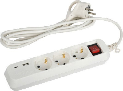 Удлинитель ЭРА UB-3es-5m-USB Б0052899 