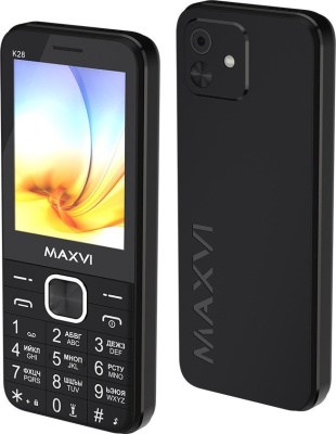 Кнопочный телефон Maxvi K28 (черный)