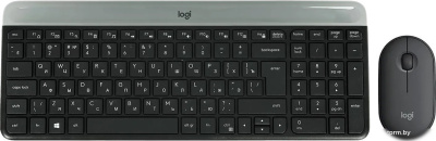 Офисный набор Logitech MK470 Slim Wireless Combo 920-009204 (графитовый) 