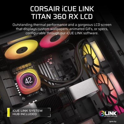Система жидкостного охлаждения для процессора Corsair iCUE LINK TITAN 360 RX LCD CW-9061023-WW 