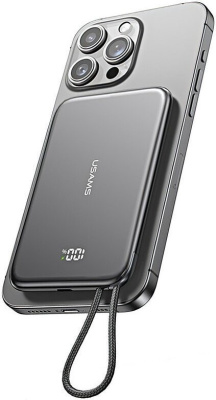 Внешний аккумулятор Usams CD227 5000mAh (темно-серый) 