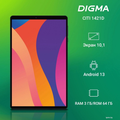 Планшет Digma Citi 1421D 4G 3GB/64GB (серый) 