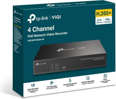 Сетевой видеорегистратор TP-Link Vigi NVR1004H-4P 