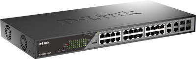 Управляемый коммутатор 2-го уровня D-Link DSS-200G-28MP/A1A 