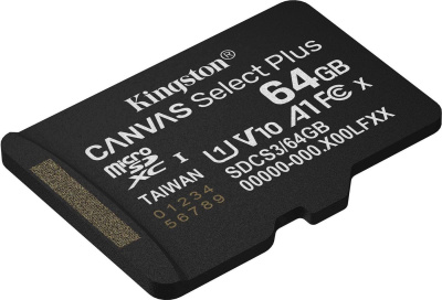 Карта памяти Kingston Canvas Select Plus microSDXC 64GB SDCS3/64GBSP 