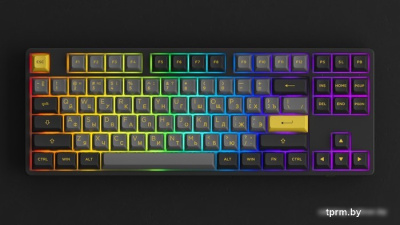 Клавиатура Akko 5087S Black & Gold (Akko Cream Yellow V3) 