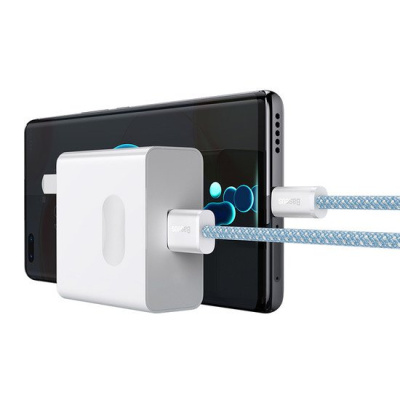Кабель Baseus Dynamic Series USB Type-A - USB Type-C (1 м, голубой) 