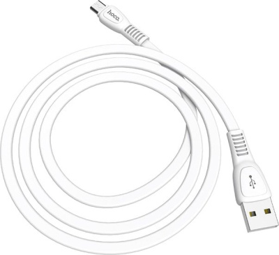 Кабель Hoco X40 microUSB (белый) 
