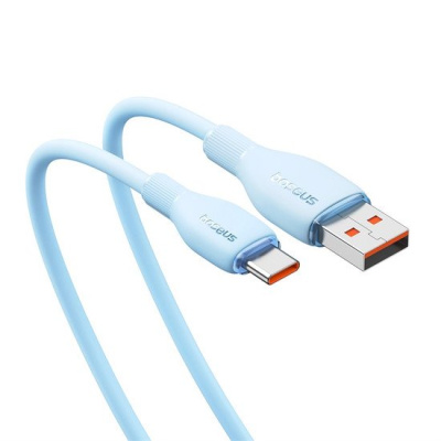 Кабель Baseus Pudding Series Fast Charging Cable 100W USB Type-C - USB Type-C (1.2 м, голубой) 