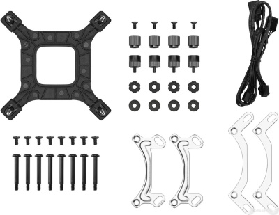 Система жидкостного охлаждения для процессора DeepCool LE240 V2 Zero Dark R-LE240ZERO-BKLNMD-G-1 