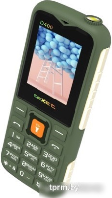 Кнопочный телефон TeXet TM-D400 (зеленый) 