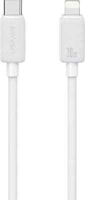 Кабель Usams US-SJ697 USB Type-C - Lightning (2 м, белый)