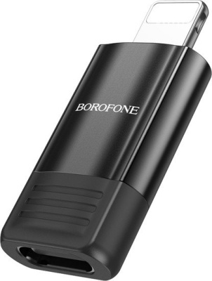Адаптер Borofone BV18 Lightning - USB Type-C (черный) 