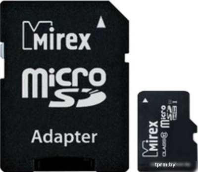 Карта памяти Mirex microSDXC UHS-I (Class 10) 128GB + адаптер [13613-AD10S128] 