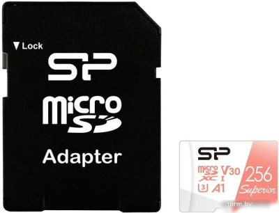 Карта памяти Silicon-Power Superior A1 microSDXC SP256GBSTXDV3V20SP 256GB 