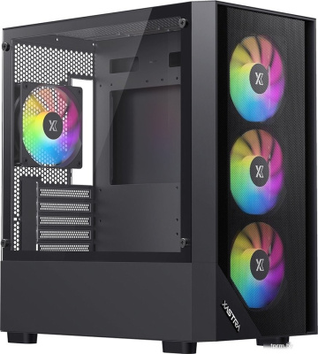 Корпус XASTRA A401M 4FRGB (черный) 