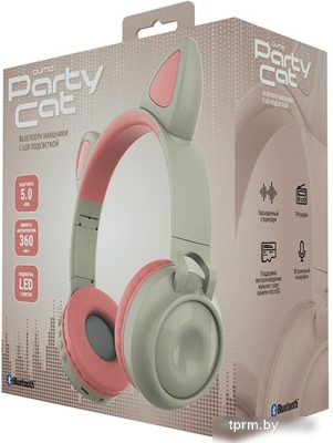 Наушники QUMO Party Cat 32303 (бежевый) 