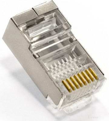 Коннектор ExeGate PL45-C5-8P8C-SH-100 (100 шт.) 