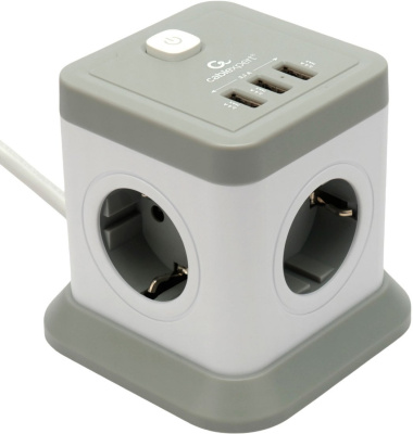 Сетевой фильтр Cablexpert TWR-4-U3-W-3