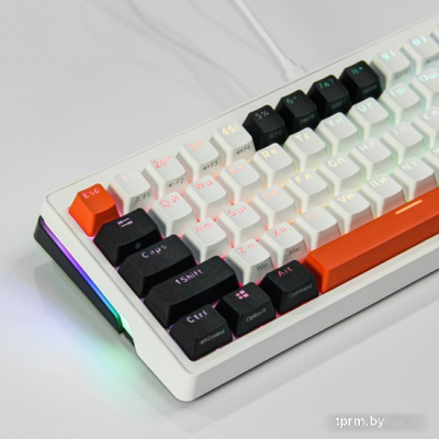 Клавиатура Cyberlynx ZA68 White Black Orange (TNT Yellow) 